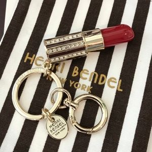 New Henri Bendel Lipstick Key Bag Charm w/Dust Bag